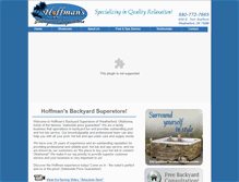 Tablet Screenshot of hoffmansbackyardsuperstore.com